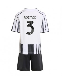 Billige Juventus Gleison Bremer #3 Hjemmedraktsett Barn 2025-26 Kortermet (+ Korte bukser)